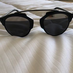 CHRISTIAN DIOR two toned reflective sunglasses